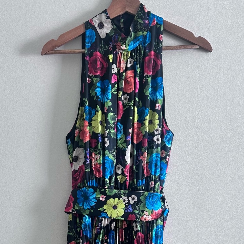 Alice + Olivia Multicolor Floral Maxi Dress